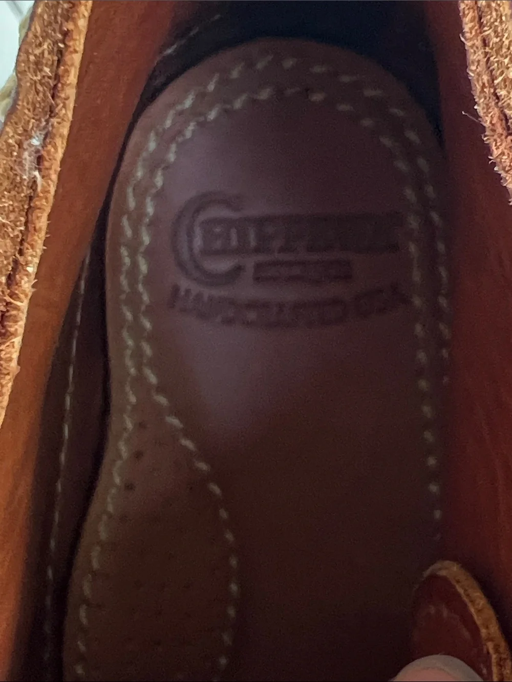 Chippewa red brown leather oxblood burgundy moc toe chukka boots shoes 7.5 2E